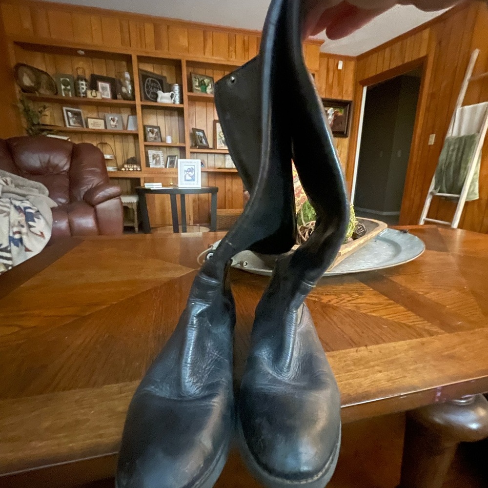 Arturo Chiang Black Leather Men's Boots